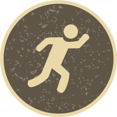 koşan adam simgesi. vektör illüstrasyonu