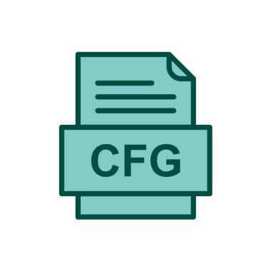 dosya biçimi simgesi, vektör illüstrasyonu