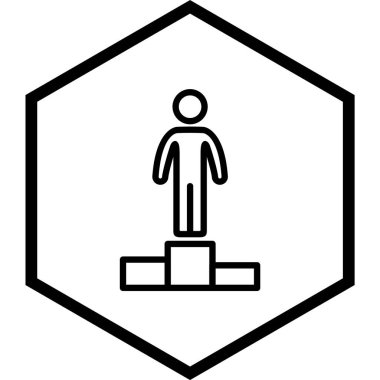 Moda Biçiminde Başarı Simgesi İzole Arkaplan