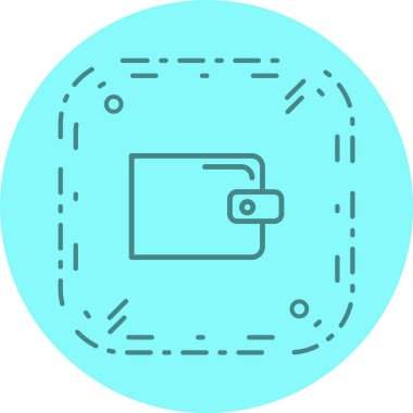  Cüzdan Simgesi Moda Biçimli Ayrı Arkaplan