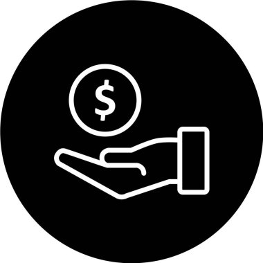 Dolar simgesi, vektör iilüstrasyonu