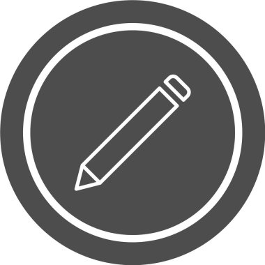 Moda biçimi izole edilmiş arkaplanda kalem simgesi 