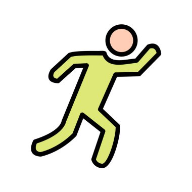 Beyaz arkaplanda spor konsepti vektör illüstrasyonu 