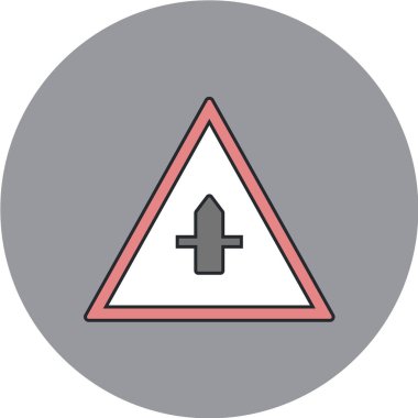 Yol simgesi, vektör illüstrasyonu