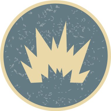 Vektör illüstrasyon simgesi, ateş 