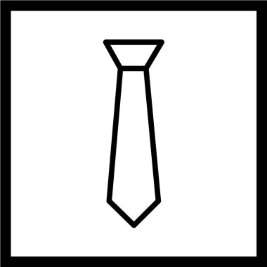 Kravat simgesi. vektör illüstrasyonu