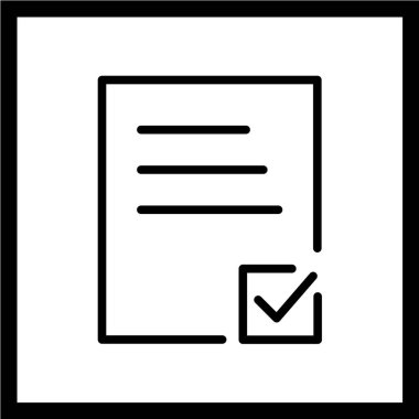 belge simgesi vektör illüstrasyonu