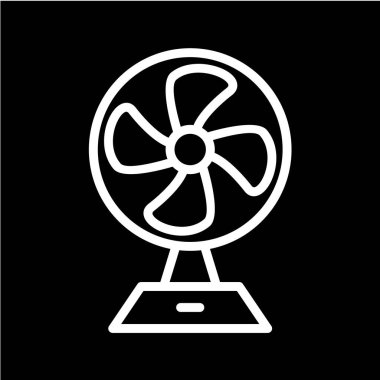Vektör illüstrasyonu, basit simge fan