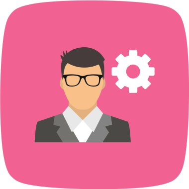 kullanıcı arayüzü düz vektör simgesi