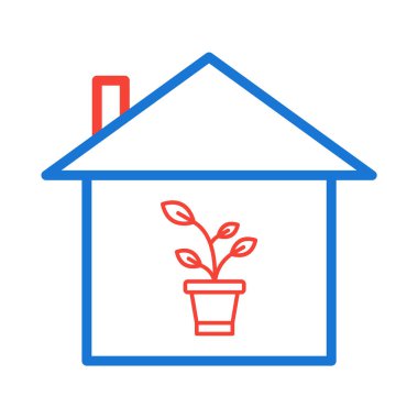  Bitki Evi Simgesi Moda Tarzı Tarzı İzole Arkaplan