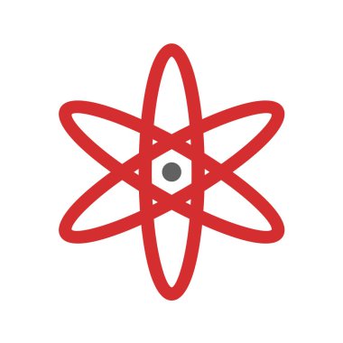 atom simgesi vektör illüstrasyonu