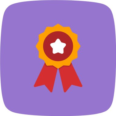 Madalya simgesi, vektör illüstrasyonu