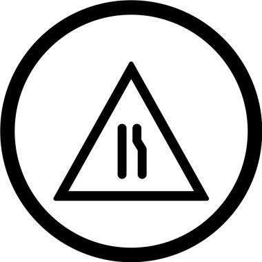 Yol simgesi, vektör illüstrasyonu