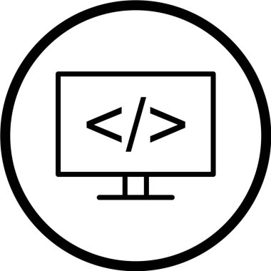 minimalist vektör illüstrasyonu, uygulama simgesi