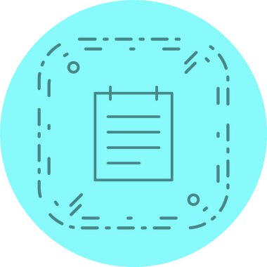 Moda Biçiminde Not Simgesi İzole Arkaplan   