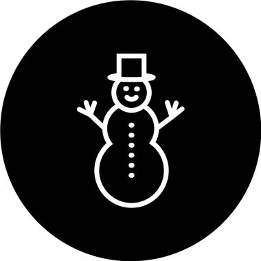 Kardan Adam simgesi vektör çizimi