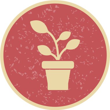 Bahçıvanlık simgesi evli tasarım vektörü illüstrasyonu