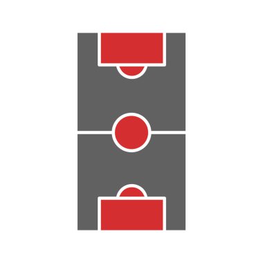 Futbol Sahası Simgesi Moda Tarzı İzole Arkaplan