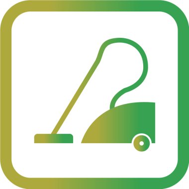 Elektrik süpürgesi ikon vektör illüstrasyonu