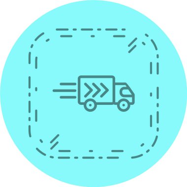 dağıtım hattı simgesi. vektör illüstrasyonu