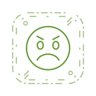 Moda Biçimli Emoji Simgesi İzole Arkaplan 