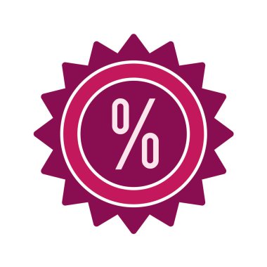 İndirim simgesi, vektör illüstrasyonu