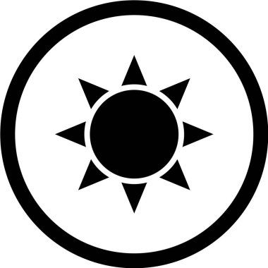 Güneş Simgesi Vektör illüstrasyonu