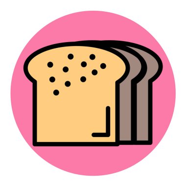 Gıda Web ikonu vektör illüstrasyonu 