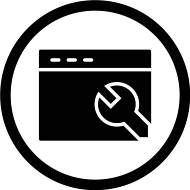 Web tasarım vektörü simgesi