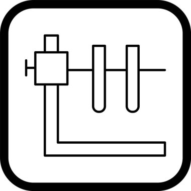 Moda Biçimli Duruş Simgesine sahip İki Tüp İzole Arkaplan      