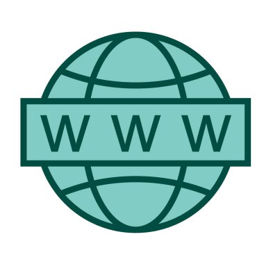 Web simgesi, vektör illüstrasyonu