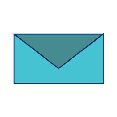 Zarf harfinin vektör illüstrasyonu 