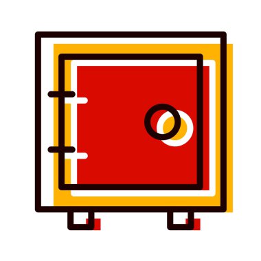 Modern güvenli simgenin vektör çizimi