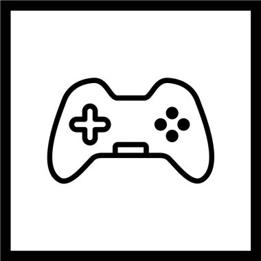 Vektör çizimi, basit simge joystick 