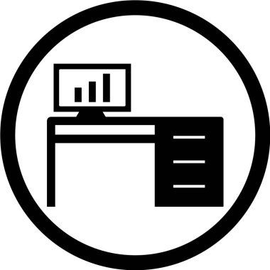 ofis tablosu vektör simgesi