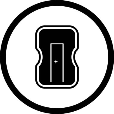 Moda Biçimli Keskinleştirici Simgesi İzole Arkaplan