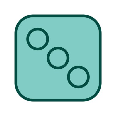 Zar Üç Simgesi Stili İzole Arkaplan