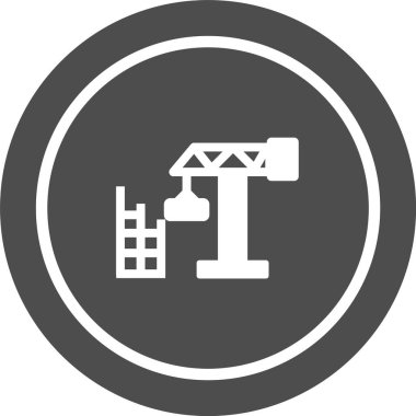 Moda Biçimli Yapı Evi Simgesi İzole Arkaplan