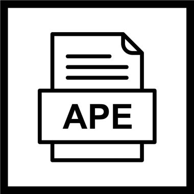 dosya biçimi simgesi, vektör illüstrasyonu