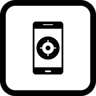 Mobil Uygulama Simgesi Moda Biçiminde İzole Arkaplan