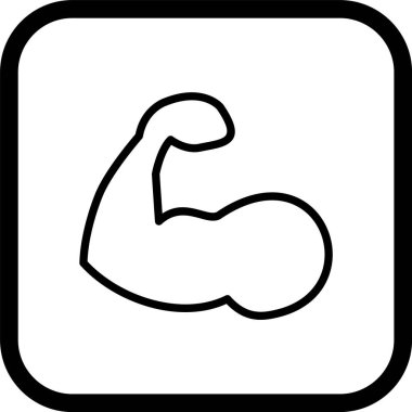 Vücut Geliştirme Simgesi Moda Biçiminde İzole Arkaplan