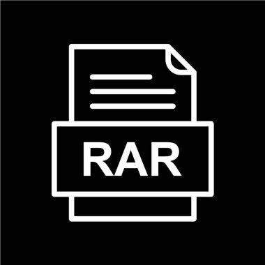 dosya biçimi simgesi, vektör illüstrasyonu