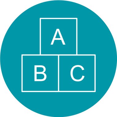 Modern eğitim ikonunun vektör illüstrasyonu