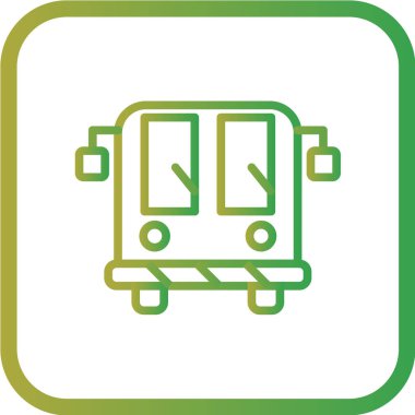 bus simgesi vektör illüstrasyonu