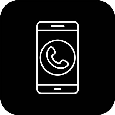 Modern telefon simgesinin vektör illüstrasyonu 