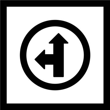 Modern b 'nin vektör illüstrasyonunda oklardan yoksun simge