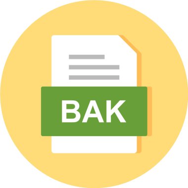 dosya biçimi simgesi, vektör illüstrasyonu