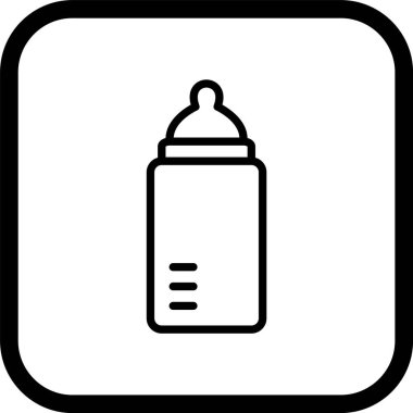 Bebek Besleyici Simgesi Moda Tarzı İzole Arkaplan