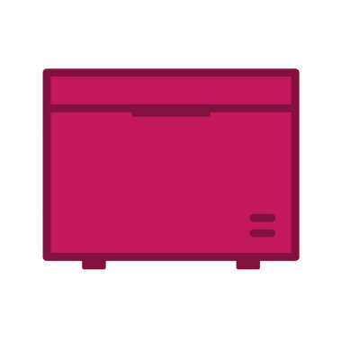  Moda Biçimli Derin Dondurucu Simgesi İzole Arkaplan