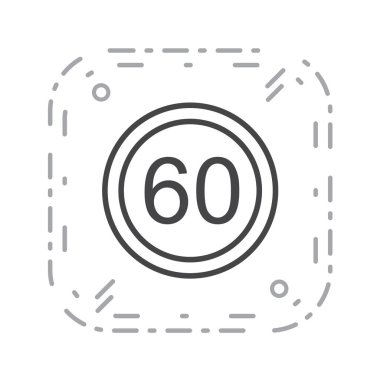 Yol simgesi, vektör illüstrasyonu